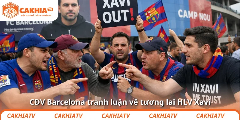 CĐV Barcelona tranh luận về tương lai HLV Xavi